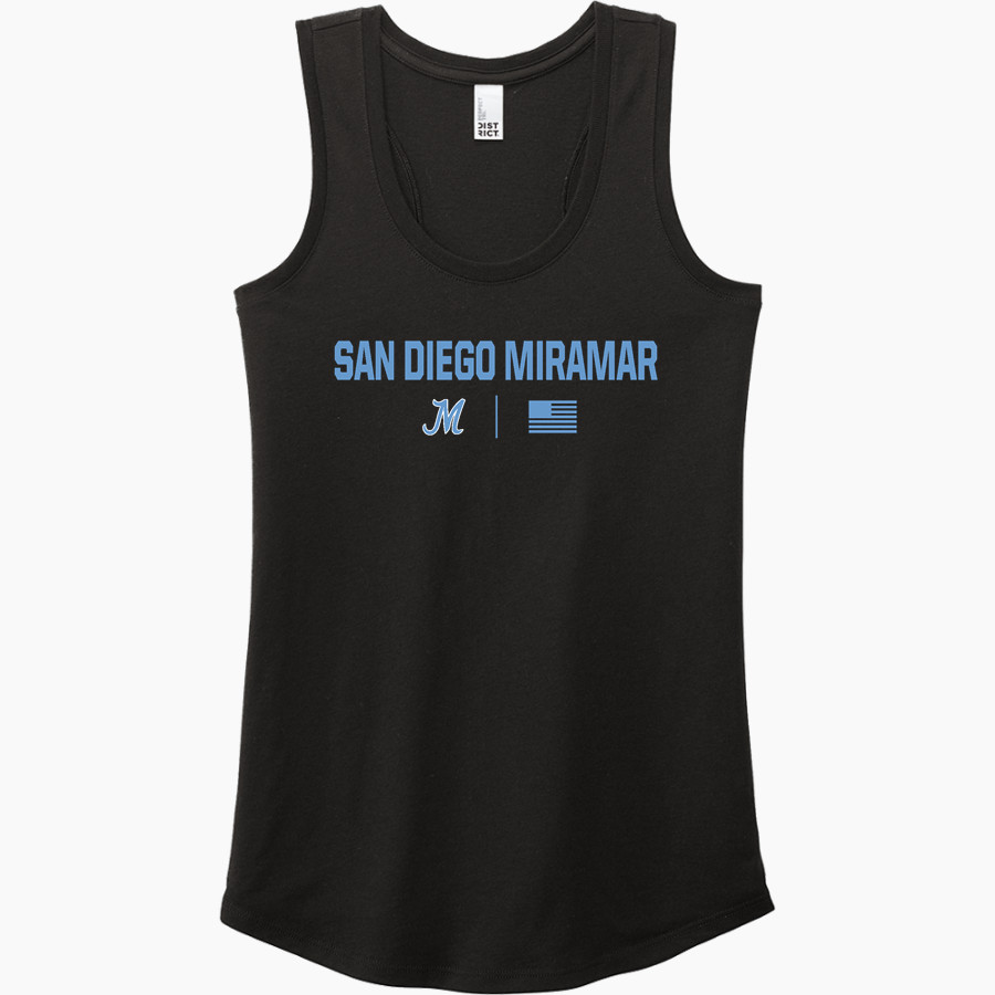 San Diego Miramar Jets <span class="pdp-name-mascot">San Diego Miramar College Jets</span> District Women's Perfect Tri Racerback Tank