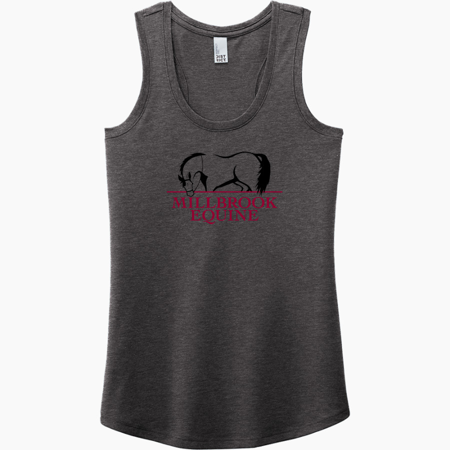Millbrook Equine Veterinary Clinic Millbrook Equine Vet <span class="pdp-name-mascot">Millbrook Equine Veterinary Clinic</span> District Women's Perfect Tri Racerback Tank