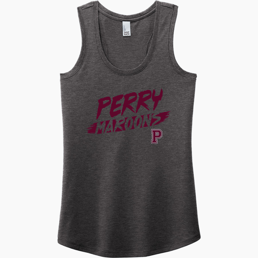 PERRY HIGH SCHOOL MAROONS <span class="pdp-name-mascot">PERRY MAROONS</span> District Women's Perfect Tri Racerback Tank
