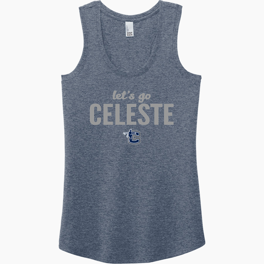 CELESTE HIGH SCHOOL BLUE DEVILS <span class="pdp-name-mascot">CELESTE BLUE DEVILS</span> District Women's Perfect Tri Racerback Tank