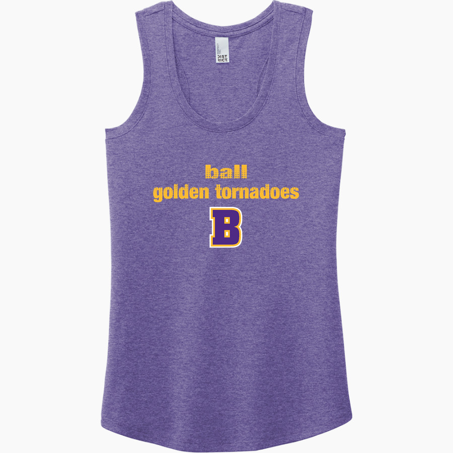 BALL HIGH SCHOOL GOLDEN TORNADOES District Women's Perfect Tri Racerback Tank