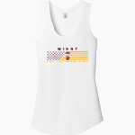 MINOT HIGH SCHOOL MAGICIANS <span class="pdp-name-mascot">MINOT MAGICIANS</span> District Women's Perfect Tri Racerback Tank Front Thumbnail