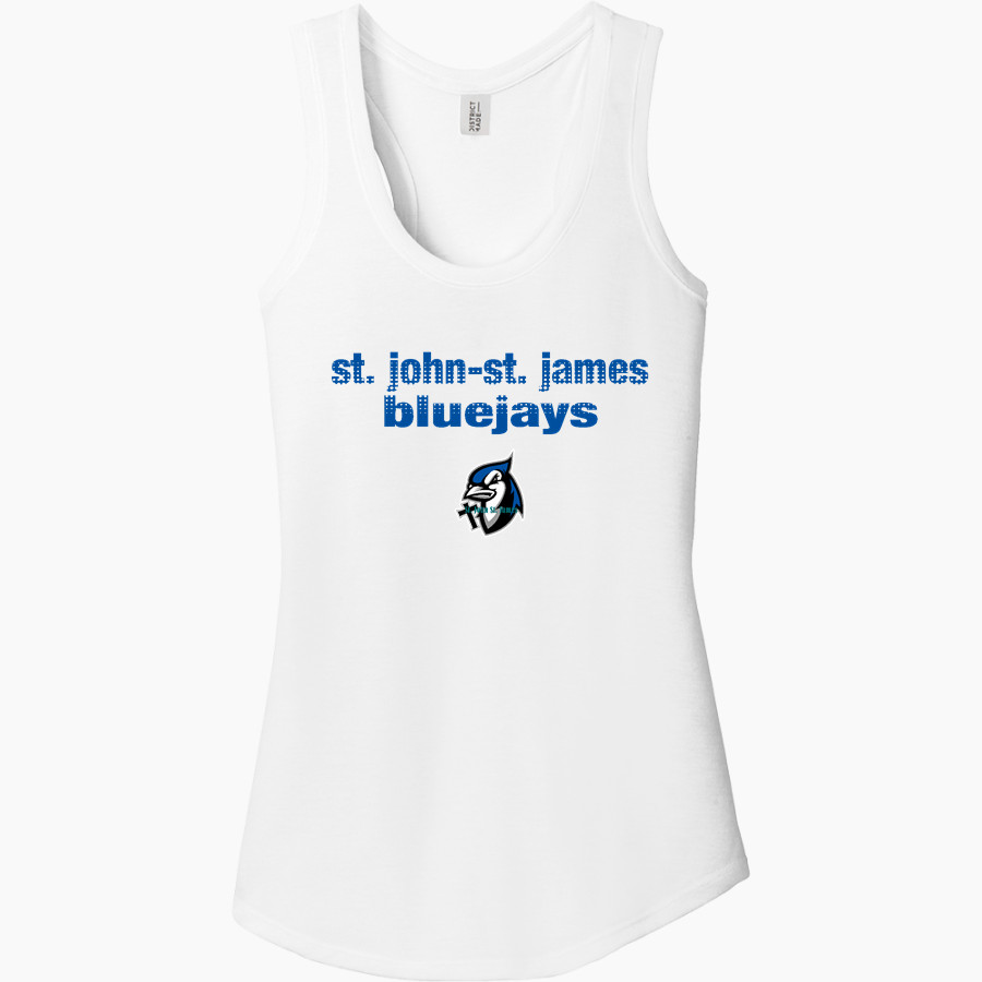 St. John-St. James Lutheran Bluejays District Women's Perfect Tri Racerback Tank