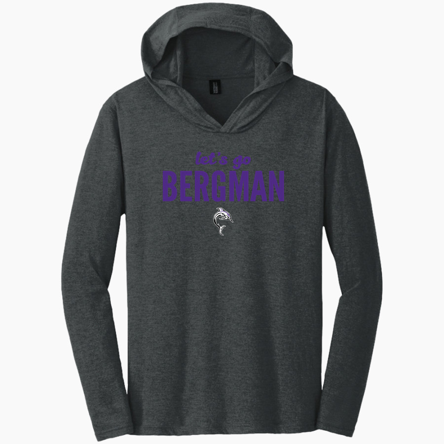 Bergman Dolphins District Men's Perfect Tri Long Sleeve Hoodie