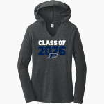 PASQUOTANK COUNTY HIGH SCHOOL PANTHERS <span class="pdp-name-mascot">PASQUOTANK COUNTY PANTHERS</span> District Women's Perfect Tri Long Sleeve Hoodie Front Thumbnail
