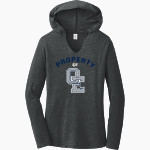 Oswego East Wolves <span class="pdp-name-mascot">Oswego East Wolves</span> District Women's Perfect Tri Long Sleeve Hoodie Front Thumbnail