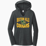 Western Hills Cougars District Women's Perfect Tri Long Sleeve Hoodie Front Thumbnail