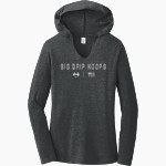 Big Drip Hoops Big Drip Hoops <span class="pdp-name-mascot">Big Drip Hoops</span> District Women's Perfect Tri Long Sleeve Hoodie Front Thumbnail