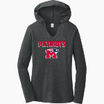 Marion Patriots <span class="pdp-name-mascot">Marion High School Patriots</span> District Women's Perfect Tri Long Sleeve Hoodie Front Thumbnail