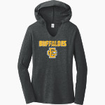 Elm Creek Buffaloes <span class="pdp-name-mascot">Elm Creek Buffaloes</span> District Women's Perfect Tri Long Sleeve Hoodie Front Thumbnail