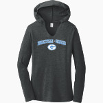 ESSEXVILLE-GARBER HIGH SCHOOL DUKES District Women's Perfect Tri Long Sleeve Hoodie Front Thumbnail