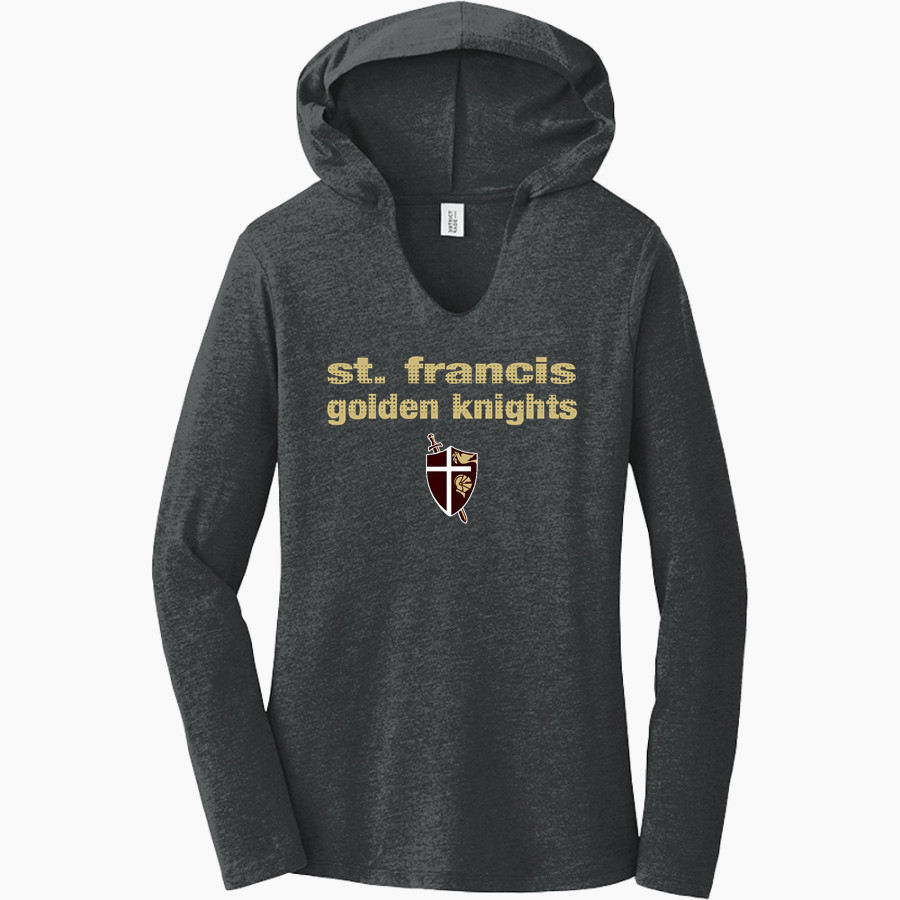 St. FRANCIS HIGH SCHOOL GOLDEN KNIGHTS <span class="pdp-name-mascot">SAINT FRANCIS GOLDEN KNIGHTS</span> District Women's Perfect Tri Long Sleeve Hoodie