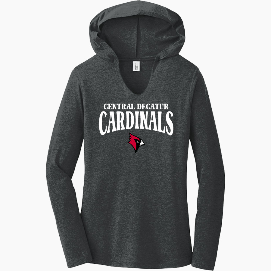 Central Decatur Cardinals District Women's Perfect Tri Long Sleeve Hoodie