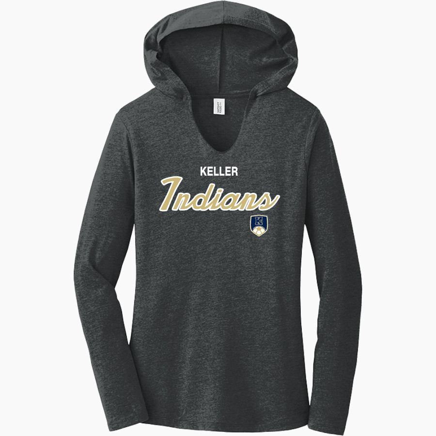 KELLER HIGH SCHOOL INDIANS <span class="pdp-name-mascot">KELLER INDIANS</span> District Women's Perfect Tri Long Sleeve Hoodie