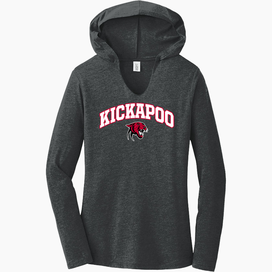 KICKAPOO HIGH SCHOOL PANTHERS District Women's Perfect Tri Long Sleeve Hoodie