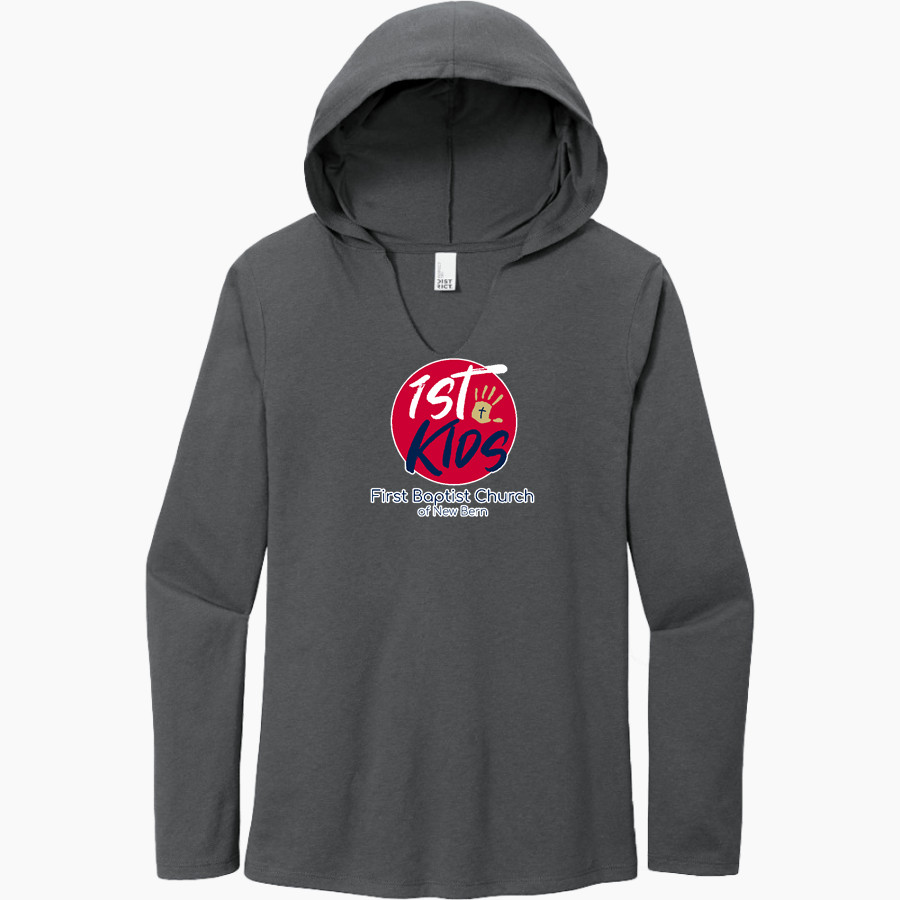 First Baptist First Baptist Church <span class="pdp-name-mascot">First Baptist Church of New Bern</span> District Women's Perfect Tri Long Sleeve Hoodie