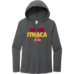ITHACA HIGH SCHOOL LITTLE RED <span class="pdp-name-mascot">ITHACA LITTLE RED</span> District Women's Perfect Tri Long Sleeve Hoodie Front Thumbnail