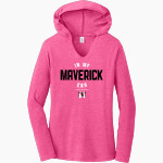 Marshall Mavericks District Women's Perfect Tri Long Sleeve Hoodie Front Thumbnail