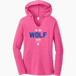 Boone Grove Wolves <span class="pdp-name-mascot">Boone Grove Wolves</span> District Women's Perfect Tri Long Sleeve Hoodie Front Thumbnail
