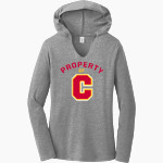 COFFEEVILLE HIGH SCHOOL PIRATES District Women's Perfect Tri Long Sleeve Hoodie Front Thumbnail