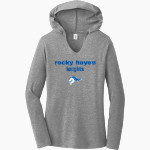 ROCKY BAYOU CHRISTIAN SCHOOL KNIGHTS District Women's Perfect Tri Long Sleeve Hoodie Front Thumbnail