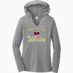 MILLBURY SR HIGH SCHOOL WOOLIES <span class="pdp-name-mascot">MILLBURY MEMORIAL WOOLIES</span> District Women's Perfect Tri Long Sleeve Hoodie Front Thumbnail