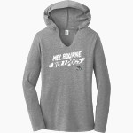 MELBOURNE HIGH SCHOOL BULLDOGS <span class="pdp-name-mascot">MELBOURNE BULLDOGS</span> District Women's Perfect Tri Long Sleeve Hoodie Front Thumbnail