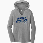 Skyview Hawks <span class="pdp-name-mascot">Skyview Hawks</span> District Women's Perfect Tri Long Sleeve Hoodie Front Thumbnail
