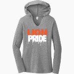 TEAGUE HIGH SCHOOL LIONS <span class="pdp-name-mascot">TEAGUE LIONS</span> District Women's Perfect Tri Long Sleeve Hoodie Front Thumbnail