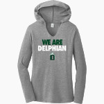 Delphian Dragons <span class="pdp-name-mascot">Delphian Dragons</span> District Women's Perfect Tri Long Sleeve Hoodie Front Thumbnail