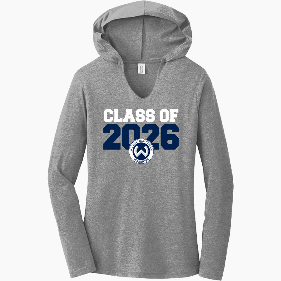WILTON HIGH SCHOOL WARRIORS District Women's Perfect Tri Long Sleeve Hoodie