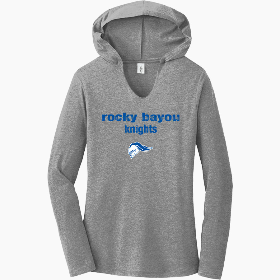 ROCKY BAYOU CHRISTIAN SCHOOL KNIGHTS District Women's Perfect Tri Long Sleeve Hoodie
