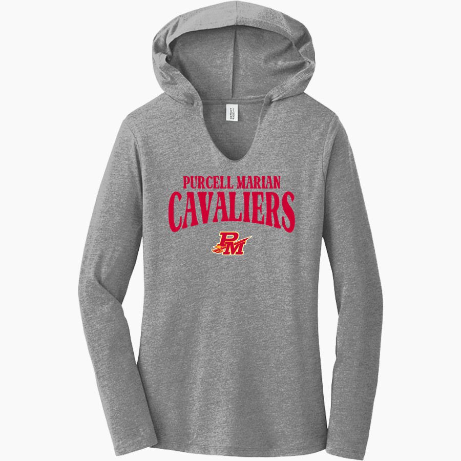 PURCELL MARIAN CAVALIERS official sideline store District Women's Perfect Tri Long Sleeve Hoodie