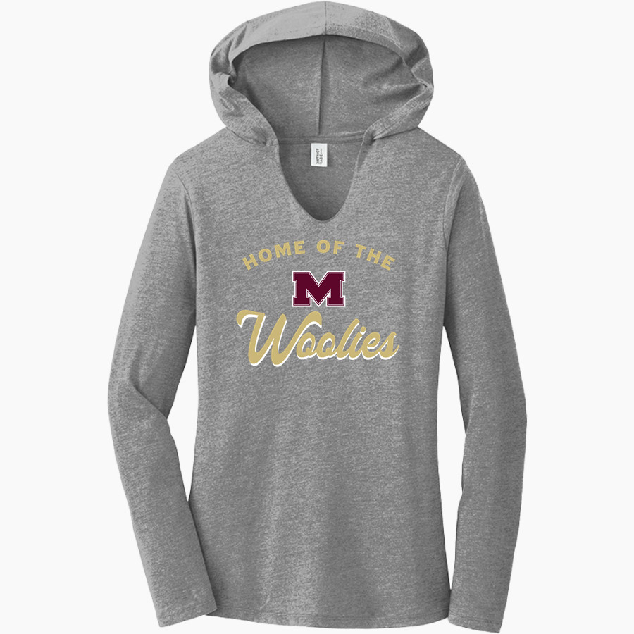 MILLBURY SR HIGH SCHOOL WOOLIES <span class="pdp-name-mascot">MILLBURY MEMORIAL WOOLIES</span> District Women's Perfect Tri Long Sleeve Hoodie