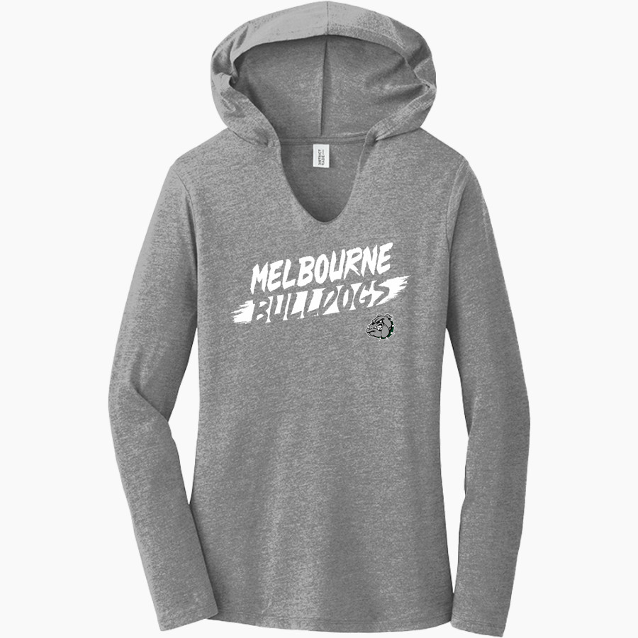 MELBOURNE HIGH SCHOOL BULLDOGS <span class="pdp-name-mascot">MELBOURNE BULLDOGS</span> District Women's Perfect Tri Long Sleeve Hoodie