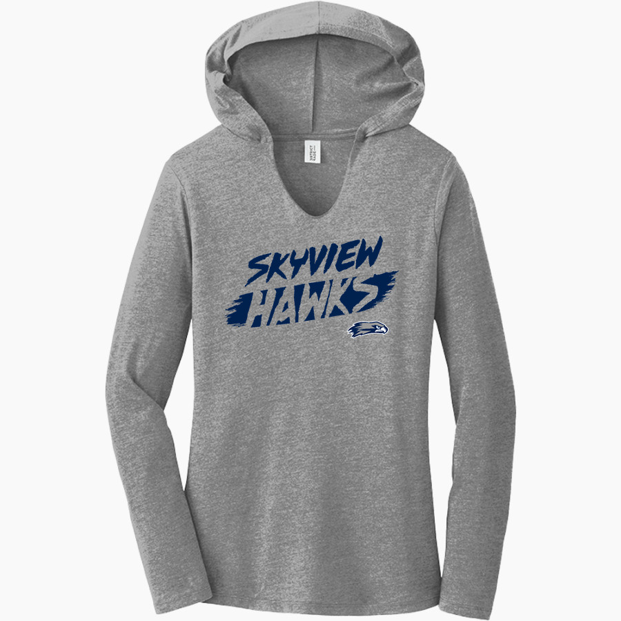 Skyview Hawks <span class="pdp-name-mascot">Skyview Hawks</span> District Women's Perfect Tri Long Sleeve Hoodie