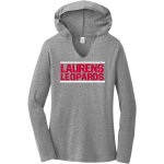 LAURENS CENTRAL SCHOOL LEOPARDS <span class="pdp-name-mascot">LAURENS LEOPARDS</span> District Women's Perfect Tri Long Sleeve Hoodie Front Thumbnail