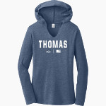 Thomas TITANS <span class="pdp-name-mascot">THOMAS TITANS</span> District Women's Perfect Tri Long Sleeve Hoodie Front Thumbnail