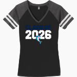 French-American School of New York - Online Store <span class="pdp-name-mascot">French-American School Sharks</span> District Women's Game V-Neck T-Shirt Front Thumbnail