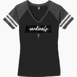 Andrews Cardinals <span class="pdp-name-mascot">Andrews University Cardinals</span> District Women's Game V-Neck T-Shirt Front Thumbnail