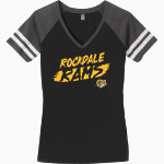 Rockdale Rams <span class="pdp-name-mascot">Rockdale School District 84 Rams</span> District Women's Game V-Neck T-Shirt Front Thumbnail