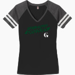 Green Acres Grizzlies <span class="pdp-name-mascot">Green Acres School Grizzlies</span> District Women's Game V-Neck T-Shirt Front Thumbnail