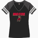 McPolin Moose <span class="pdp-name-mascot">McPolin Elementary School Moose</span> District Women's Game V-Neck T-Shirt Front Thumbnail