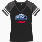 Georgia Athletic Coaches Association <span class="pdp-name-mascot">Georgia Athletic Coaches Association</span> District Women's Game V-Neck T-Shirt Front Thumbnail