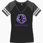 Indian Creek Panthers District Women's Game V-Neck T-Shirt Front Thumbnail