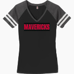 Marshall Mavericks <span class="pdp-name-mascot">Marshall Mavericks</span> District Women's Game V-Neck T-Shirt Front Thumbnail