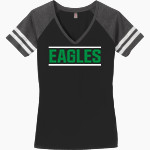 Reynolds Mountain Eagles District Women's Game V-Neck T-Shirt Front Thumbnail