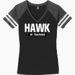 Hartwick Hawks <span class="pdp-name-mascot">Hartwick Hawks</span> District Women's Game V-Neck T-Shirt Front Thumbnail