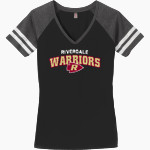 Riverdale Warriors <span class="pdp-name-mascot">Riverdale Warriors</span> District Women's Game V-Neck T-Shirt Front Thumbnail