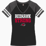 Goshen RedHawks District Women's Game V-Neck T-Shirt Front Thumbnail